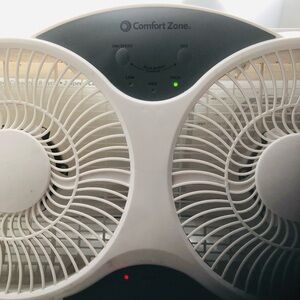 Comfort Zone White Fan with Adjustable Speeds